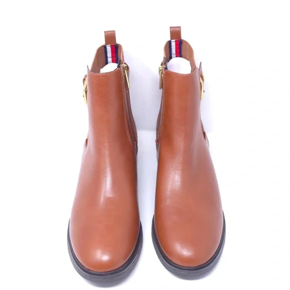 Tommy Hilfiger Chelsea Boots Baylon Medium Natural Leather Size 9.5M - Picture 7 of 12